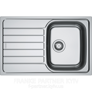 Franke-Partner.com.ua ➦  🟥 Кухонна мийка Franke Spark SKL 611-78 | 101.0716.715| нержавіюча сталь | врізна | накладна | оборотна | декорована | комплект: вентиль 3&frac12;" | сифон