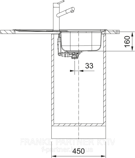 Franke-Partner.com.ua ➦  🟥 Кухонна мийка Franke Spark SKL 611-78 | 101.0716.715| нержавіюча сталь | врізна | накладна | оборотна | декорована | комплект: вентиль 3&frac12;" | сифон