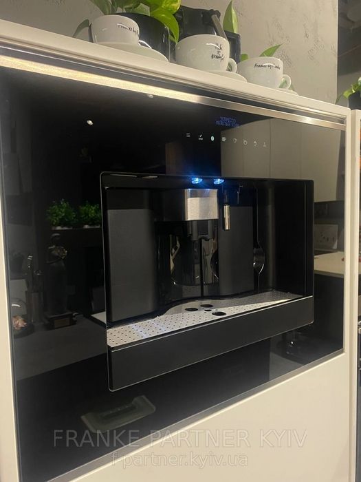 🟥 Встроенная кофемашина Franke Mythos FMY 45 CM XS (131.0627.473) стекло, цвет черный / нержавеющая сталь.ВЫСТАВОЧНЫЙ ОБРАЗЕЦ