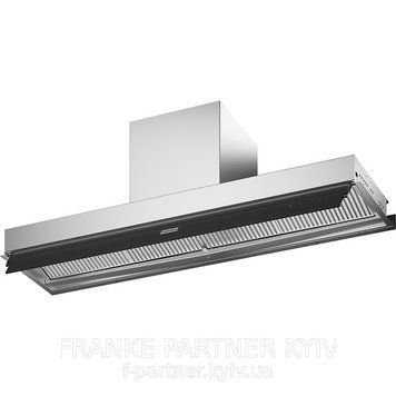 Franke-Partner.com.ua ➦  Встраиваемая вытяжка Style Drip Free FST DRIP-FREE 90 X (305.0662.835) Нержавеющая сталь - Черное стекло