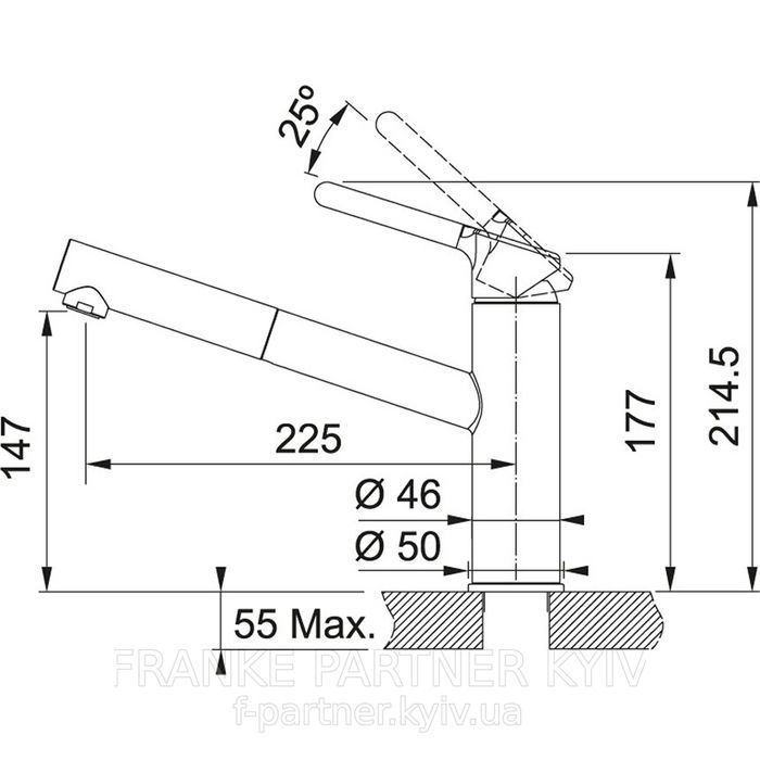 Franke-Partner.com.ua ➦  Смеситель Franke ORBIT