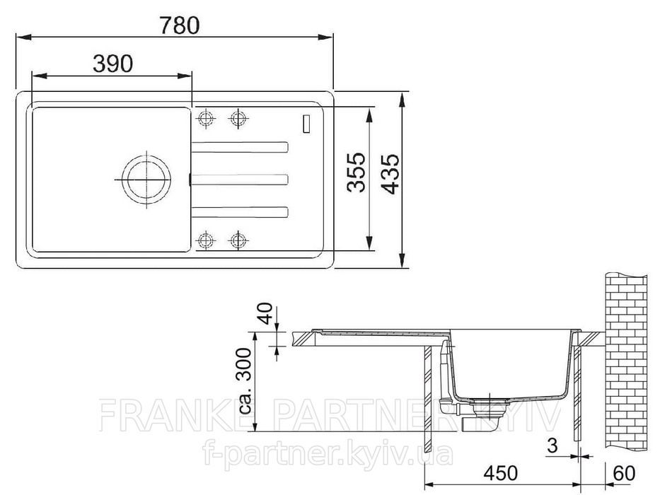 Franke-Partner.com.ua ➦  Кухонная мойка BSG 611-78