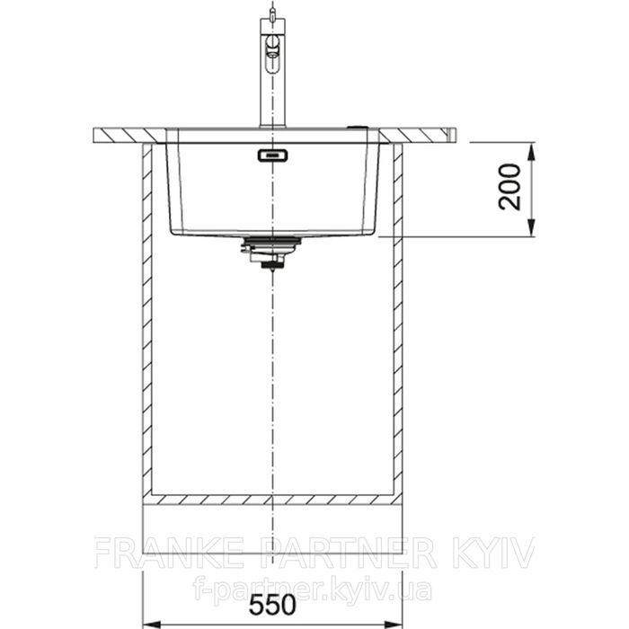 Franke-Partner.com.ua ➦  copy_Кухонна мийка Franke Mythos MYX 110-45 (122.0600.935) нержавіюча сталь - монтаж під стільницю - полірована