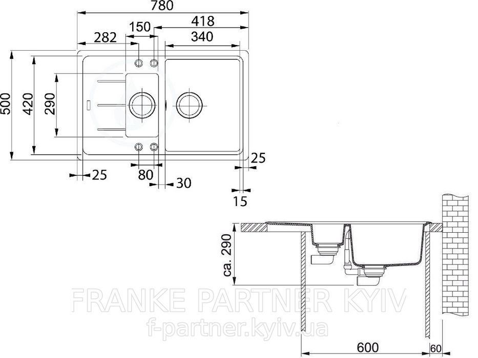 Franke-Partner.com.ua ➦  Кухонная мойка BFG 651-78