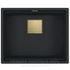 ⬛️ Кухонна мийка Franke KUBUS 2 KNG 110-52 Gold Edition | гранітна | під стільницю | чорний матовий | кольорові аксесуари PVD золото у комплекті + килимок Rollmat | 125.0755.503