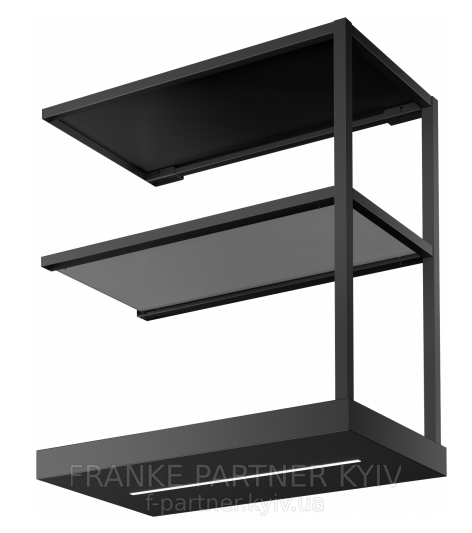 Franke-Partner.com.ua ➦  Декоративна поличка до витяжки FMA Modular | чорний матовий 112.0706.647