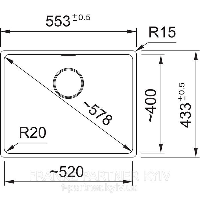 Franke-Partner.com.ua ➦  Кухонная мойка Franke Maris MRG 110-52