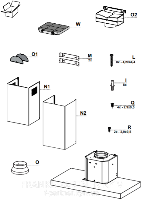 Franke-Partner.com.ua ➦  Витяжка FCR 925 TC BK/XS