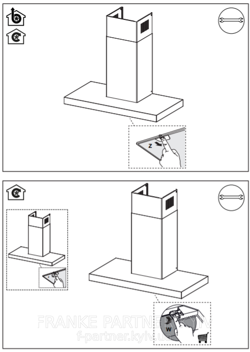Franke-Partner.com.ua ➦  Витяжка FCR 925 TC BK/XS