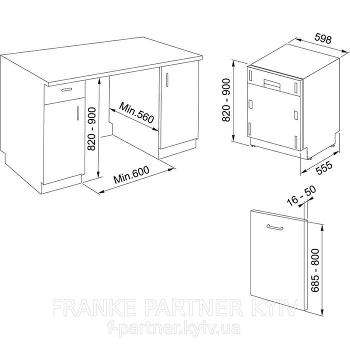 Franke-Partner.com.ua ➦  Посудомийна машина Franke FDW 614 D10P DOS LP C (117.0611.675) 60 см