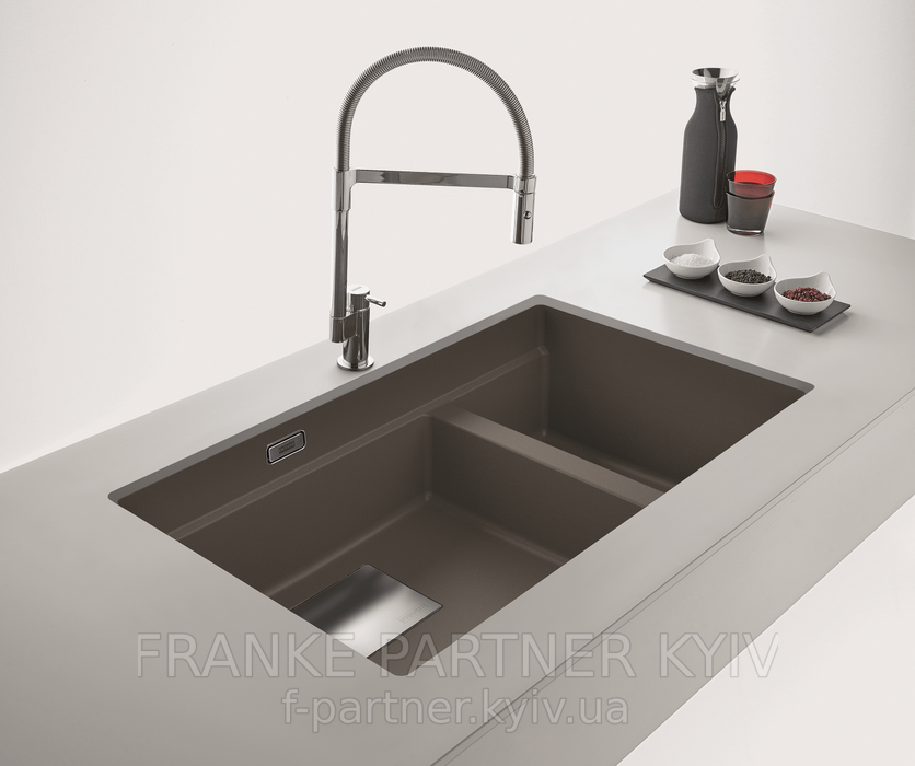 Franke-Partner.com.ua ➦ KNG 120 + Active Twist поворотний, чорний матовий Franke-Partner.com.ua ➦ KNG 120 + Active Twist поворотний, чорний матовий