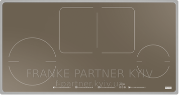 Franke-Partner.com.ua ➦  Індукційна варильна поверхня Frames by Franke FHFS 864 2I 1FLEX ST CH, колір шампань