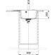 🟥 Кухонная мойка Franke Centro CNG 611-62 TL (114.0630.463) гранитная - врезная - крыло справа - цвет Оникс