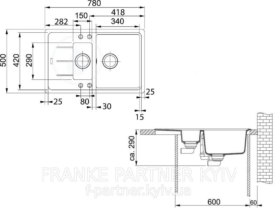 Franke-Partner.com.ua ➦  Кухонная мойка BFG 651-78