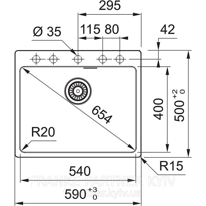 Franke-Partner.com.ua ➦  Кухонна мийка Franke MRG 610-54 FTL&nbsp;