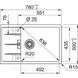 🟥 Кухонная мойка Franke Centro CNG 611-78 XL (114.0701.816) гранитная - врезная - оборотная - цвет Черный матовый