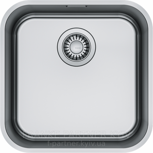 Franke-Partner.com.ua ➦  🟥 Кухонна мийка Franke Smart SRX 110-40 | 122.0739.591 | нержавіюча сталь | під стільницю | полірована | комплект: вентиль 3&frac12;" | сифон
