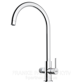 Franke-Partner.com.ua ➦  🟥 Кухонний змішувач Franke Lina J Clear Water | 120.0730.806 | підключення до фільтра | хром