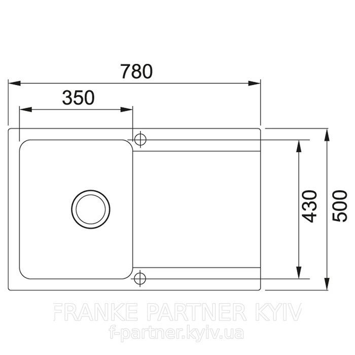 Franke-Partner.com.ua ➦  Кухонна мийка OID 611-78