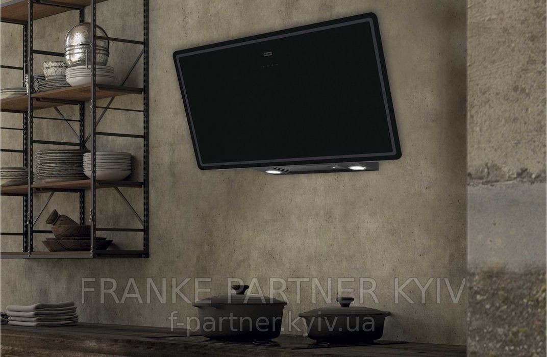 Franke-Partner.com.ua ➦  Кухонная вытяжка Franke Smart Vertical 2.0 FPJ 615 V BK / DG Черное стекло