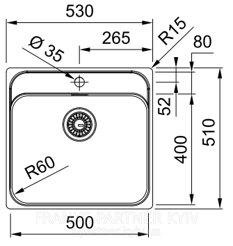 Franke-Partner.com.ua ➦  copy_Кухонна мийка Franke Smart SRX 210-50 TL