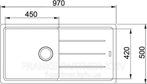 Franke-Partner.com.ua ➦  Кухонная мойка BFG 611-97