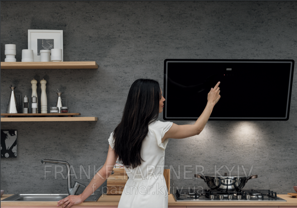 Franke-Partner.com.ua ➦  Кухонная вытяжка Franke Smart Vertical 2.0 FPJ 615 V BK / DG Черное стекло