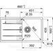🟥 Кухонная мойка Franke Centro CNG 611-86 (114.0701.823) гранитная - врезная - оборотная - цвет Оникс