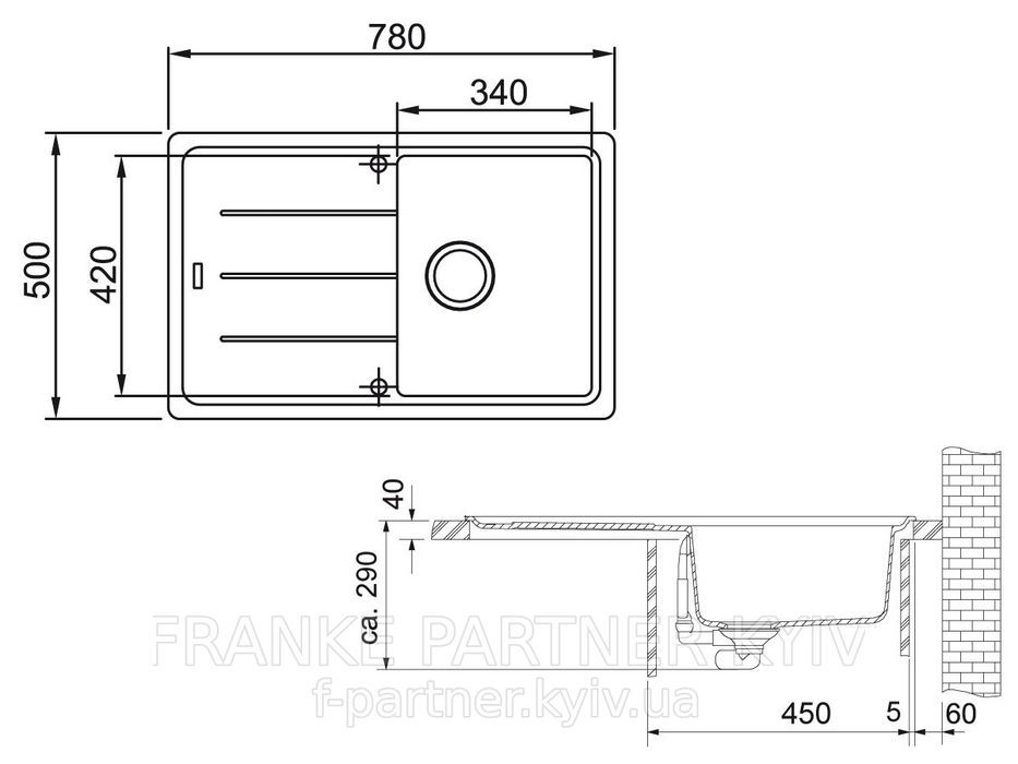 Franke-Partner.com.ua ➦  Кухонная мойка BFG 611-78