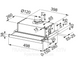 🟥 Кухонная вытяжка Franke Flexa FTC 532L WH (315.0547.795) цвет белый встроенная телескопическая, 50 см.ВЫСТАВОЧНЫЙ ОБРАЗЕЦ