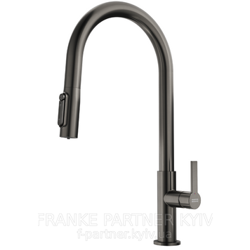 Franke-Partner.com.ua ➦  🟥 Кухонний змішувач Franke Maris Slim J Clear Water | 120.0730.870 | функція душу | витяжний вилив | підключення до фільтра | хром