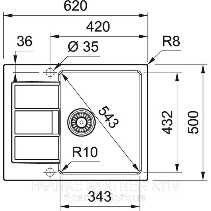 Franke-Partner.com.ua ➦  Кухонна мийка Franke Sirius 2.0 S2D 611-62