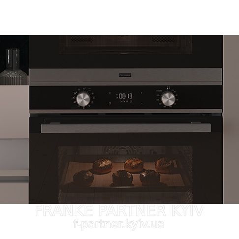 Franke-Partner.com.ua ➦  Духова шафа Franke Smart FSM 97 P XS (116.0606.096) скло, колір чорний / нержавіюча сталь