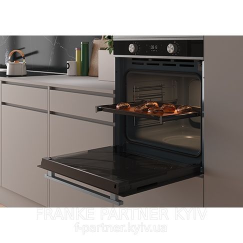 Franke-Partner.com.ua ➦  Духова шафа Franke Smart FSM 97 P XS (116.0606.096) скло, колір чорний / нержавіюча сталь