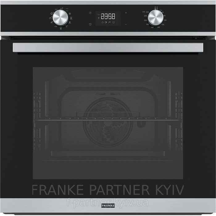 Franke-Partner.com.ua ➦  Духова шафа Franke Smart FSM 97 P XS (116.0606.096) скло, колір чорний / нержавіюча сталь