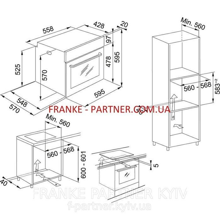 Franke-Partner.com.ua ➦  Духова шафа з функцією парового очищення Franke Maris FMA 86 H