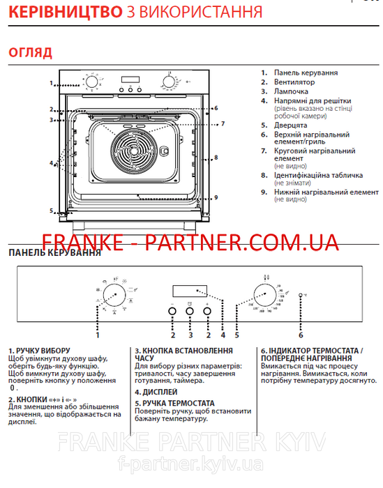 Franke-Partner.com.ua ➦  Духова шафа з функцією парової очистки Franke Smart FSM 86 H BK (116.0606.091) скло, колір чорний